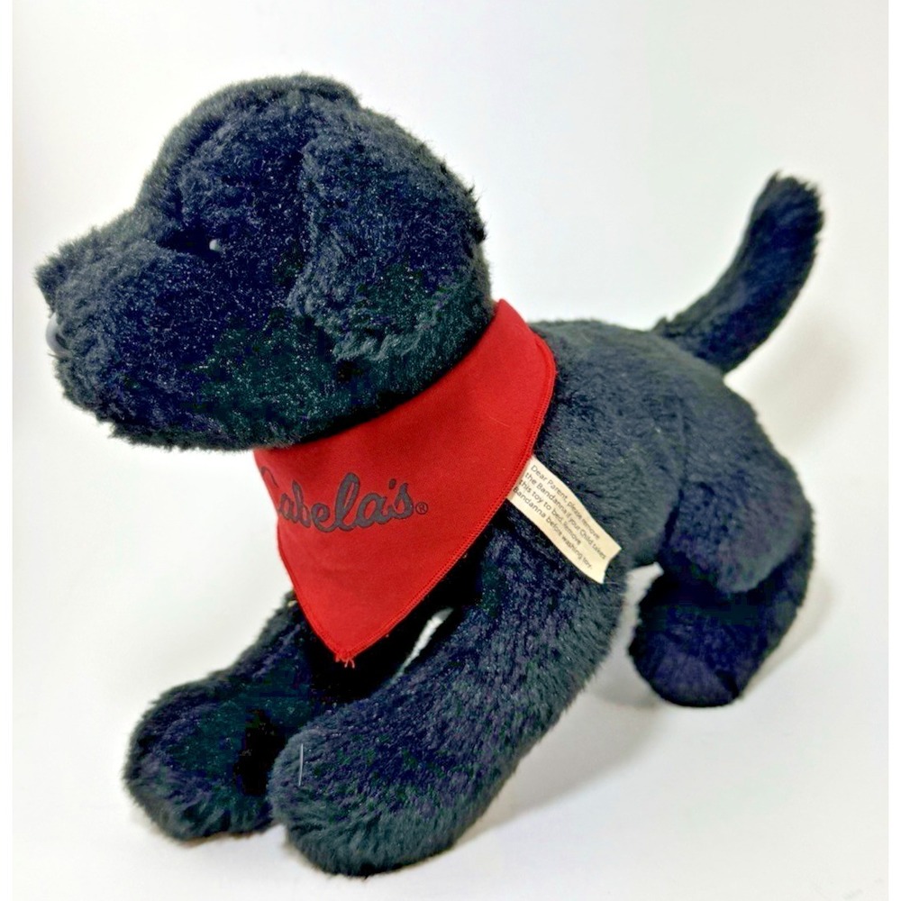 Douglas Plush Dog Cabelas Bandana Black Lab Soft